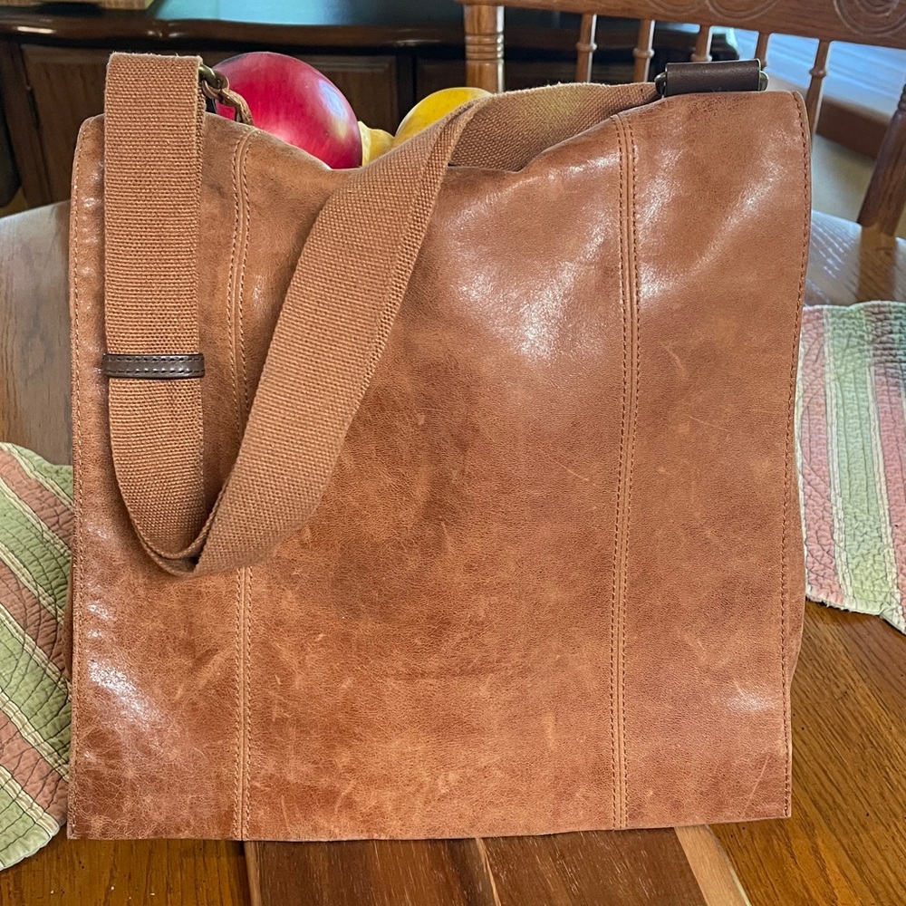 Brown Leather Shoulder Bag